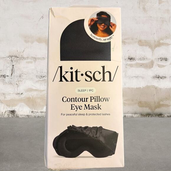 Kitsch Other - Kitsch $35 Black Contour Pillow Eye Mask NIB